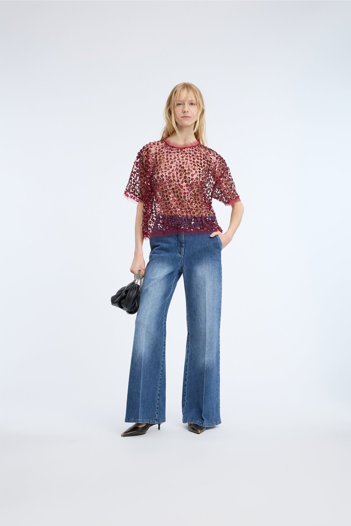 Caralee bluse – Bordeaux